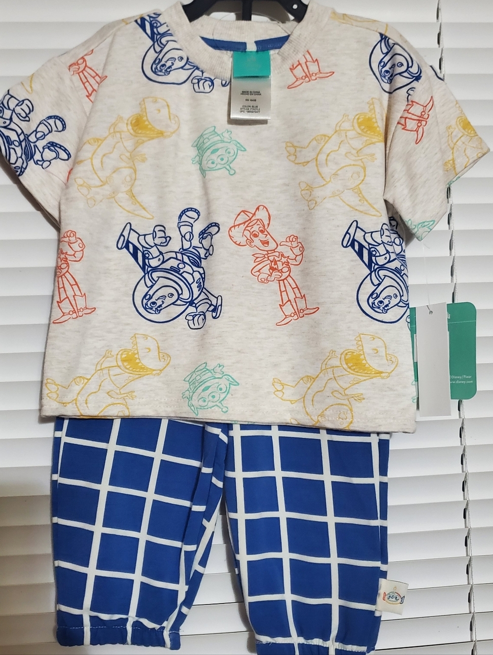 NWT, Disney Baby Toy Story Short-Sleeve/pant Set Viscose Bamboo/Cotton Blend